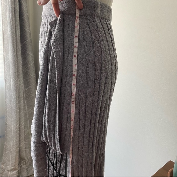W28.30 Current Air Cable sweater Knit A-Line Skirt - Picture 4 of 9